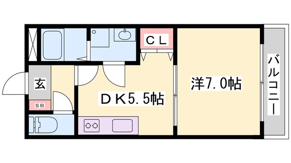 大塩駅 徒歩9分 2階の物件間取画像